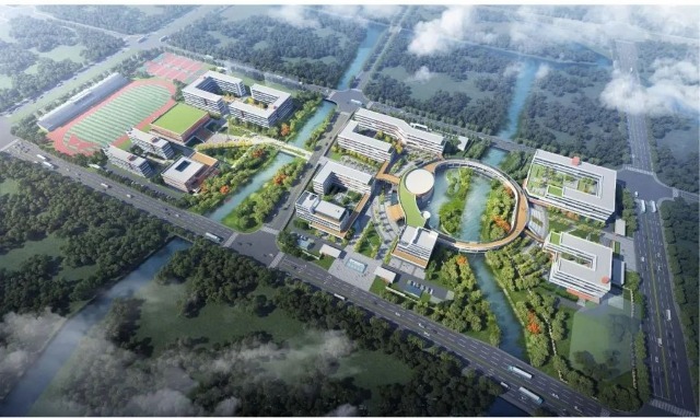 鄞州職業(yè)高級中學(xué)遷建項目效果圖 寧波市教育局供圖.jpg