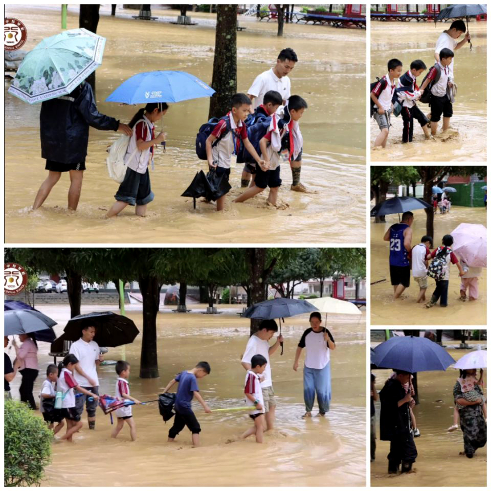 谷拉鄉(xiāng)中心學(xué)校教師有序組織學(xué)生轉(zhuǎn)移——高敏攝   3.jpg